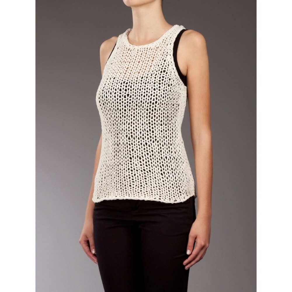 Vince cream knitted tank top